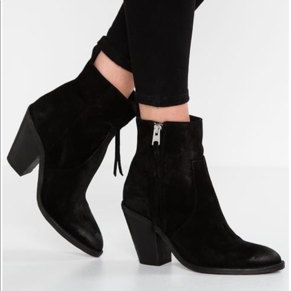 all saints suede boots